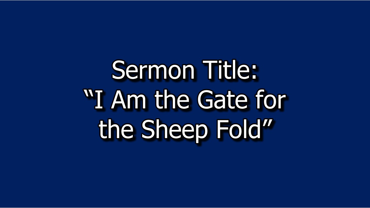 March 8, 2026 Sermon
