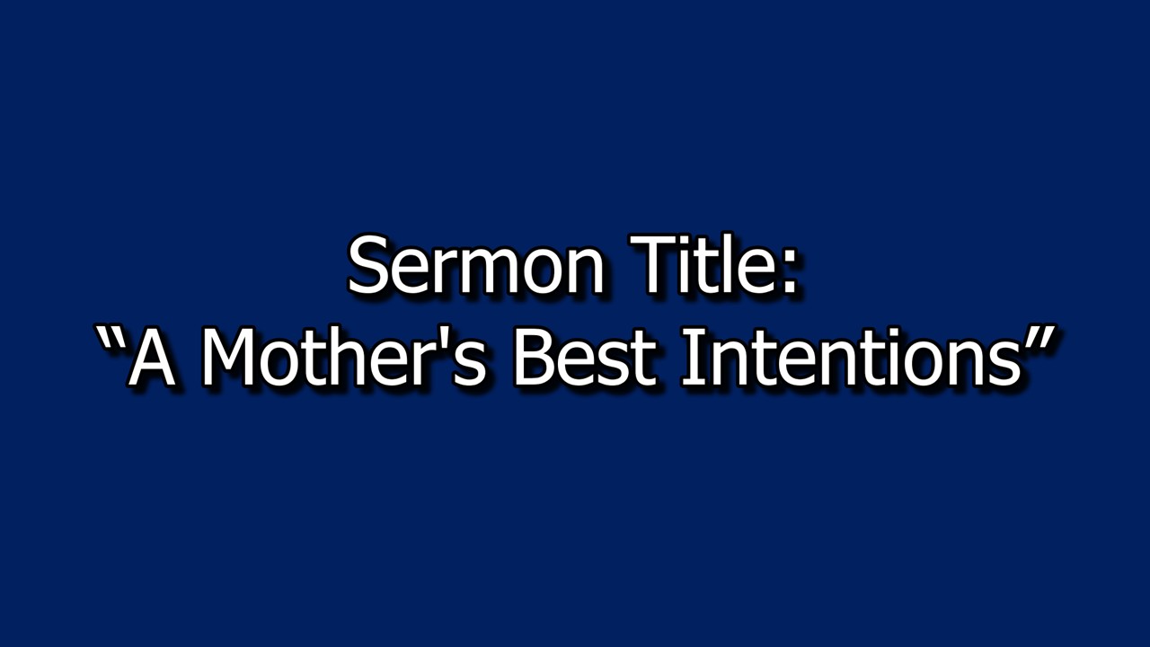 May 10, 2026 Sermon