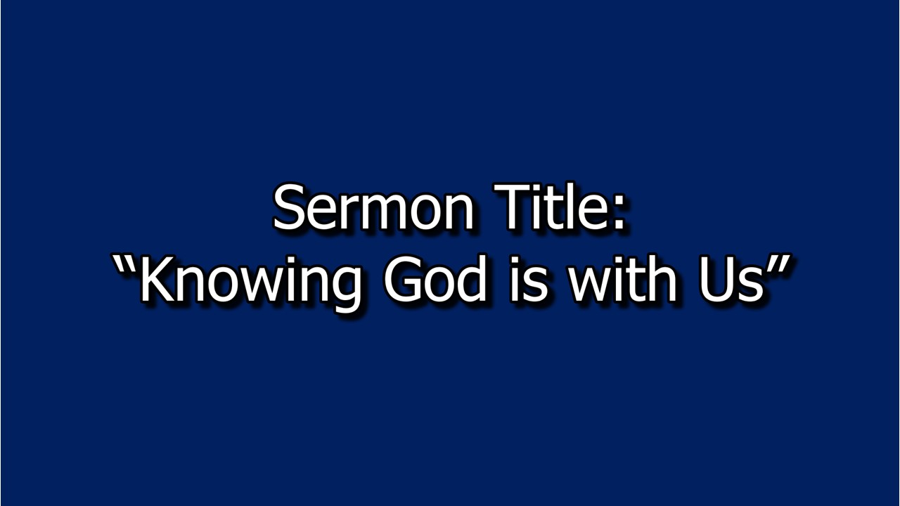 July 26, 2026 Sermon