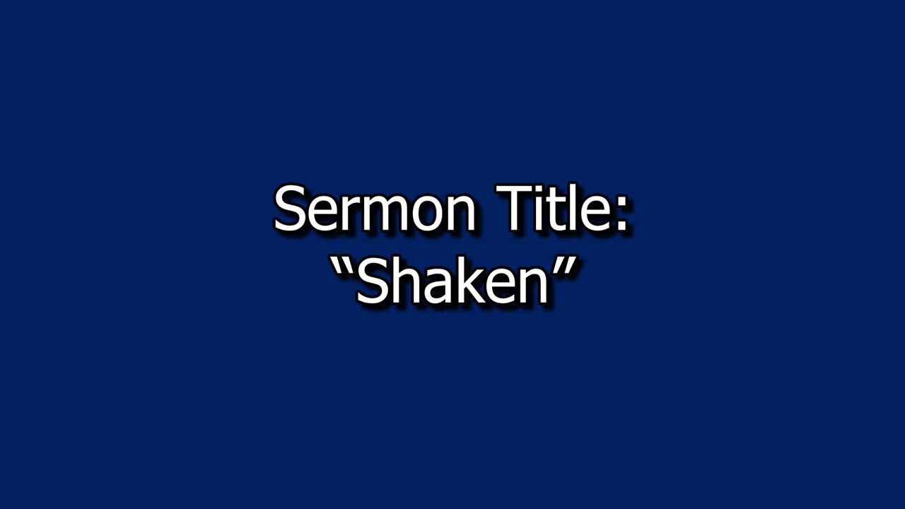 September 27, 2026 Sermon