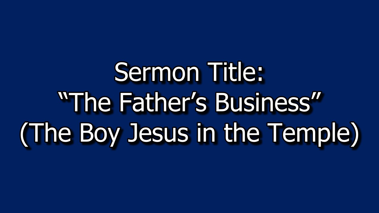 December 28, 2025 Sermon