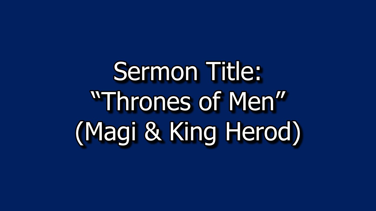 January 4, 2025 Sermon