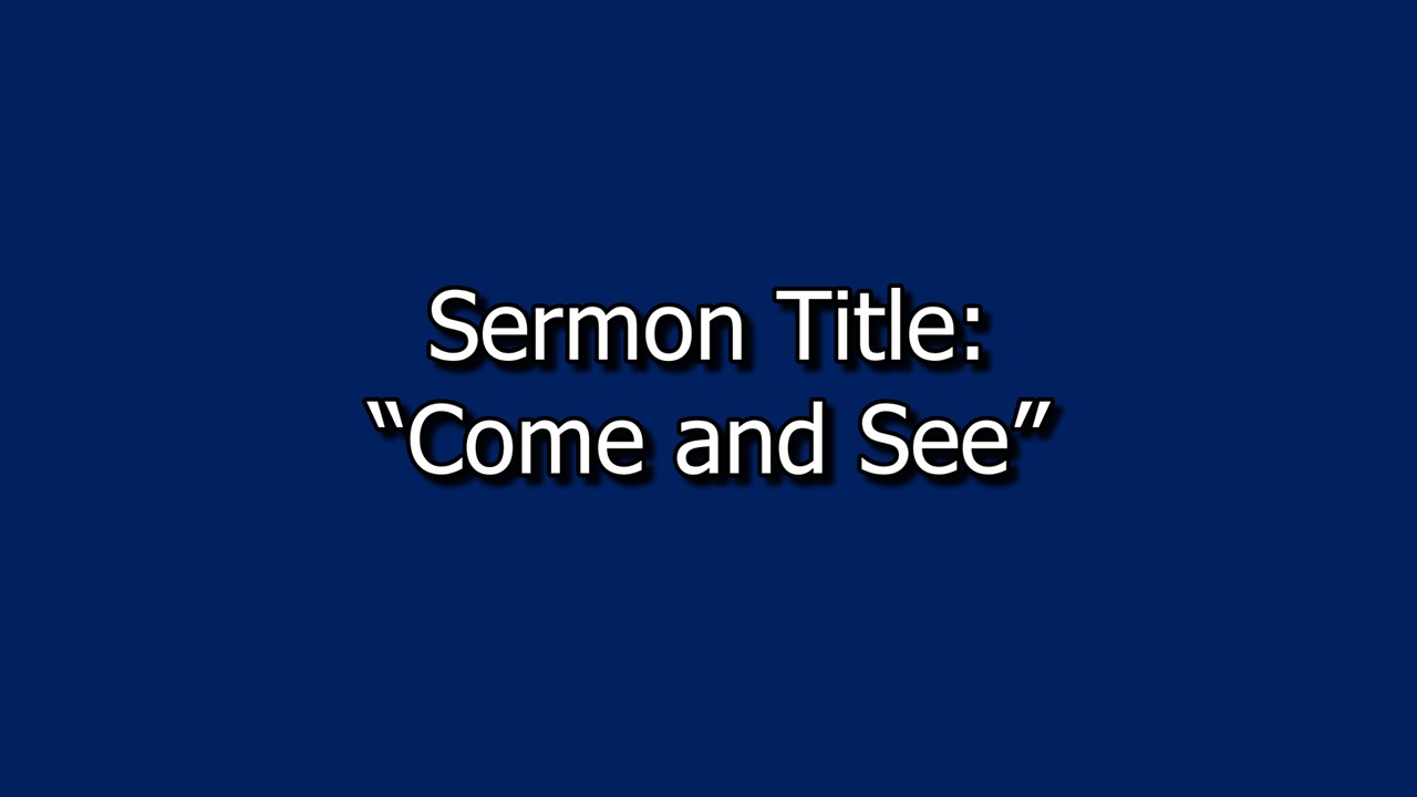 January 18, 2026 Sermon